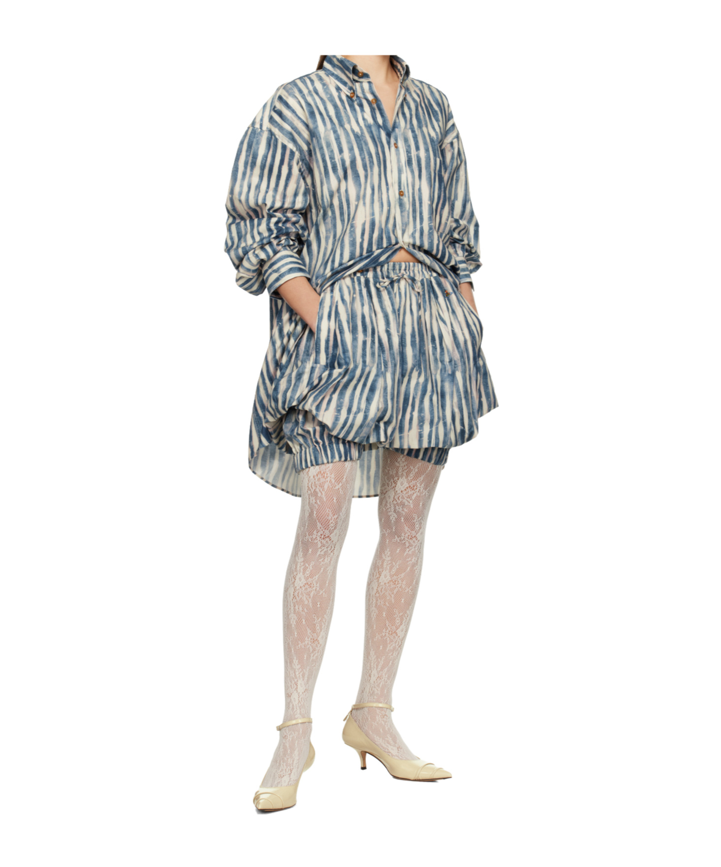 Vivienne Westwood Cotton Poplin Oversized Shirt In Gray