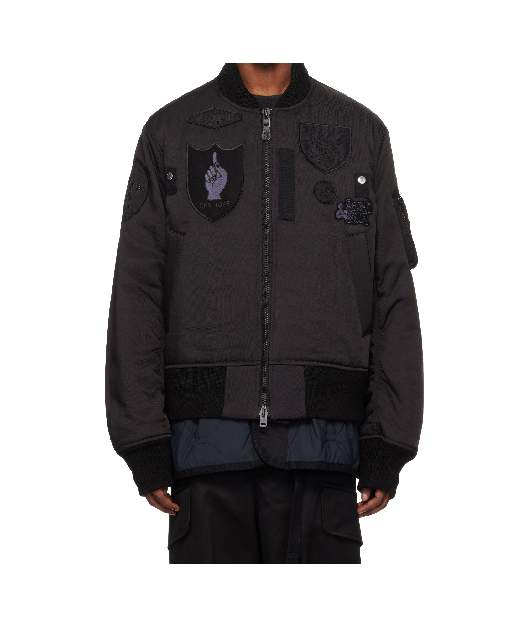 Sacai X Spiewak X Gonz Casual Jacket In Black