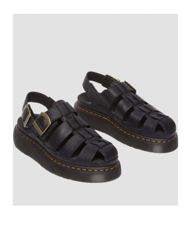 Dr. Martens Wrenlie Fisherman Sandal In Black
