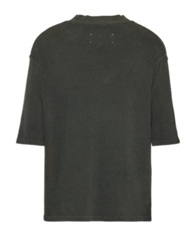 Maison Margiela Reverse Cotton Terry T-shirt In Black