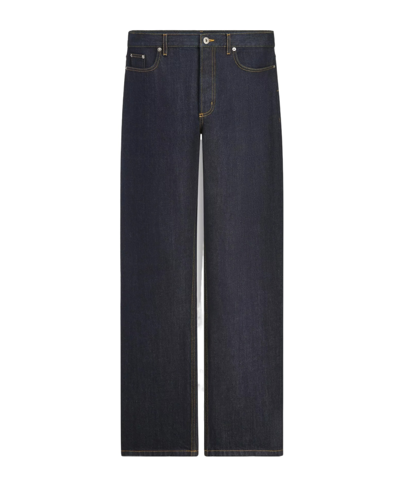 Dior Long Regular Jeans In Dark Blue