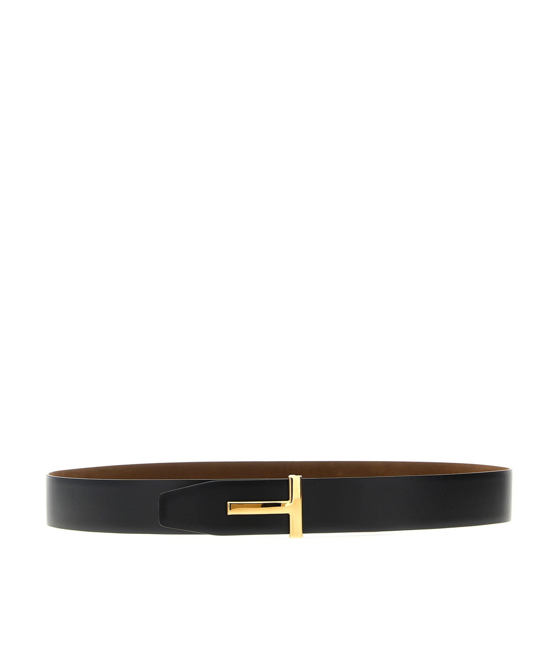 Tom Ford 't' Reversible Belt In Brown
