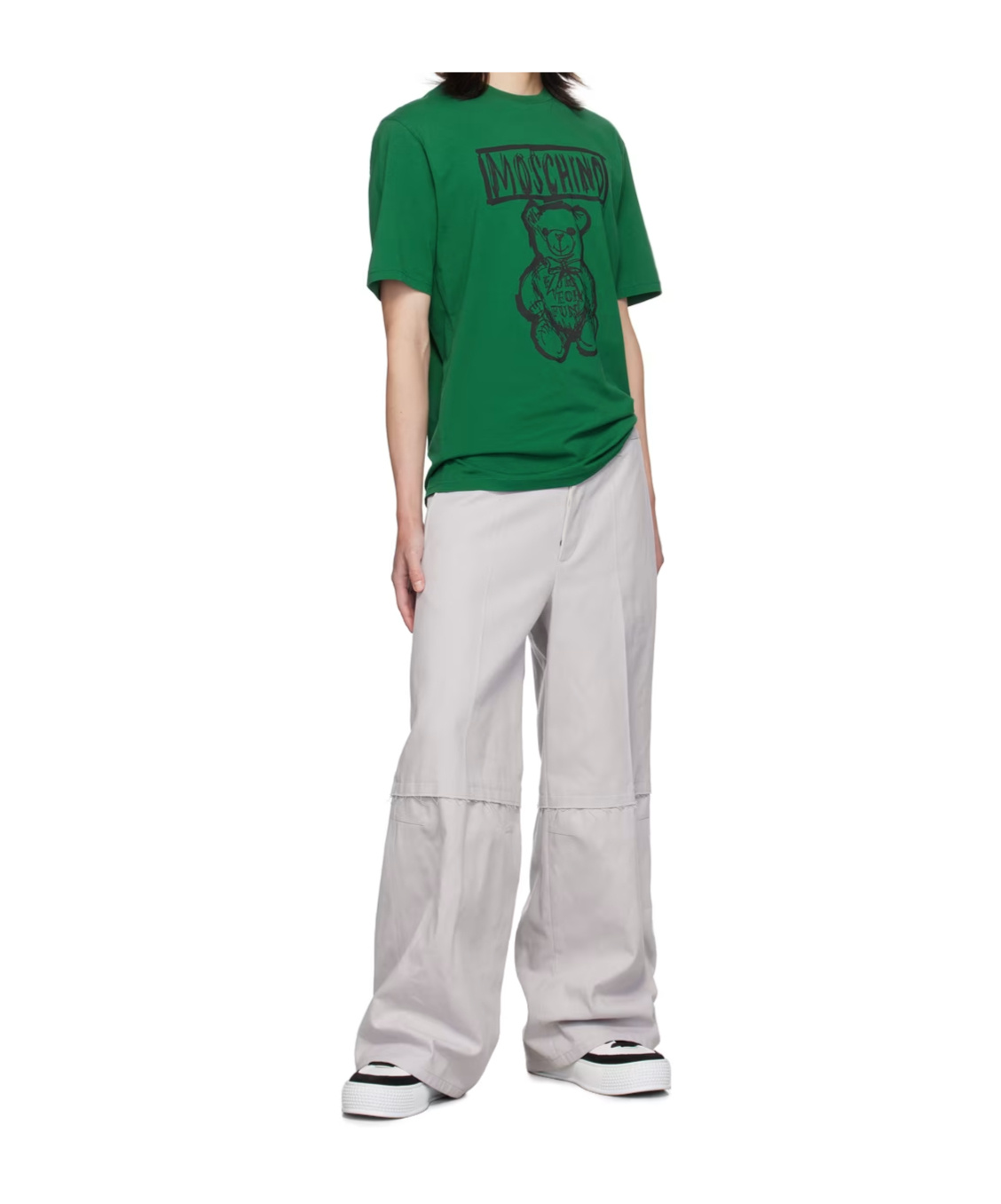 Moschino Green Teddy Bear T-shirt In Green