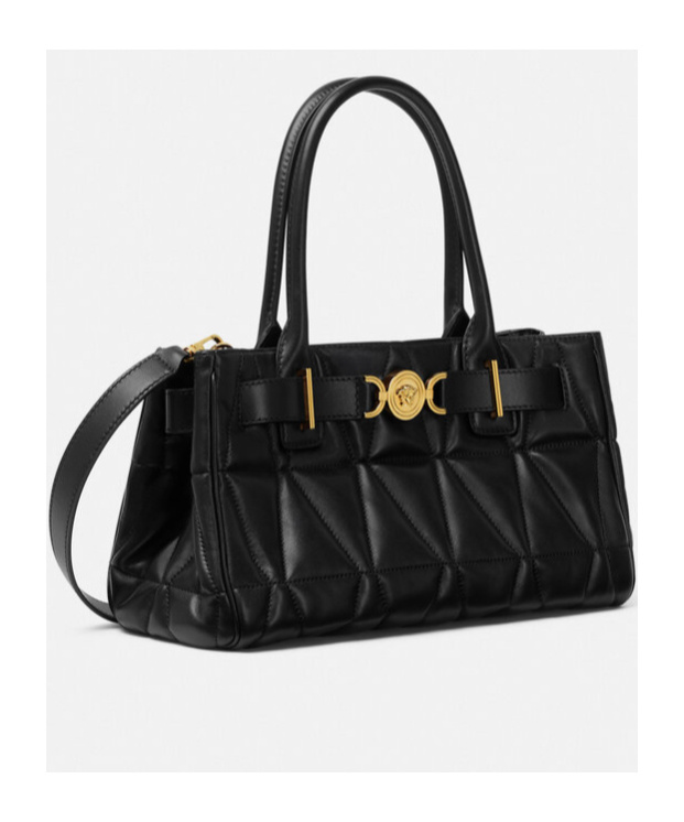 Versace Medusa '95 Top Handle Bag In Black
