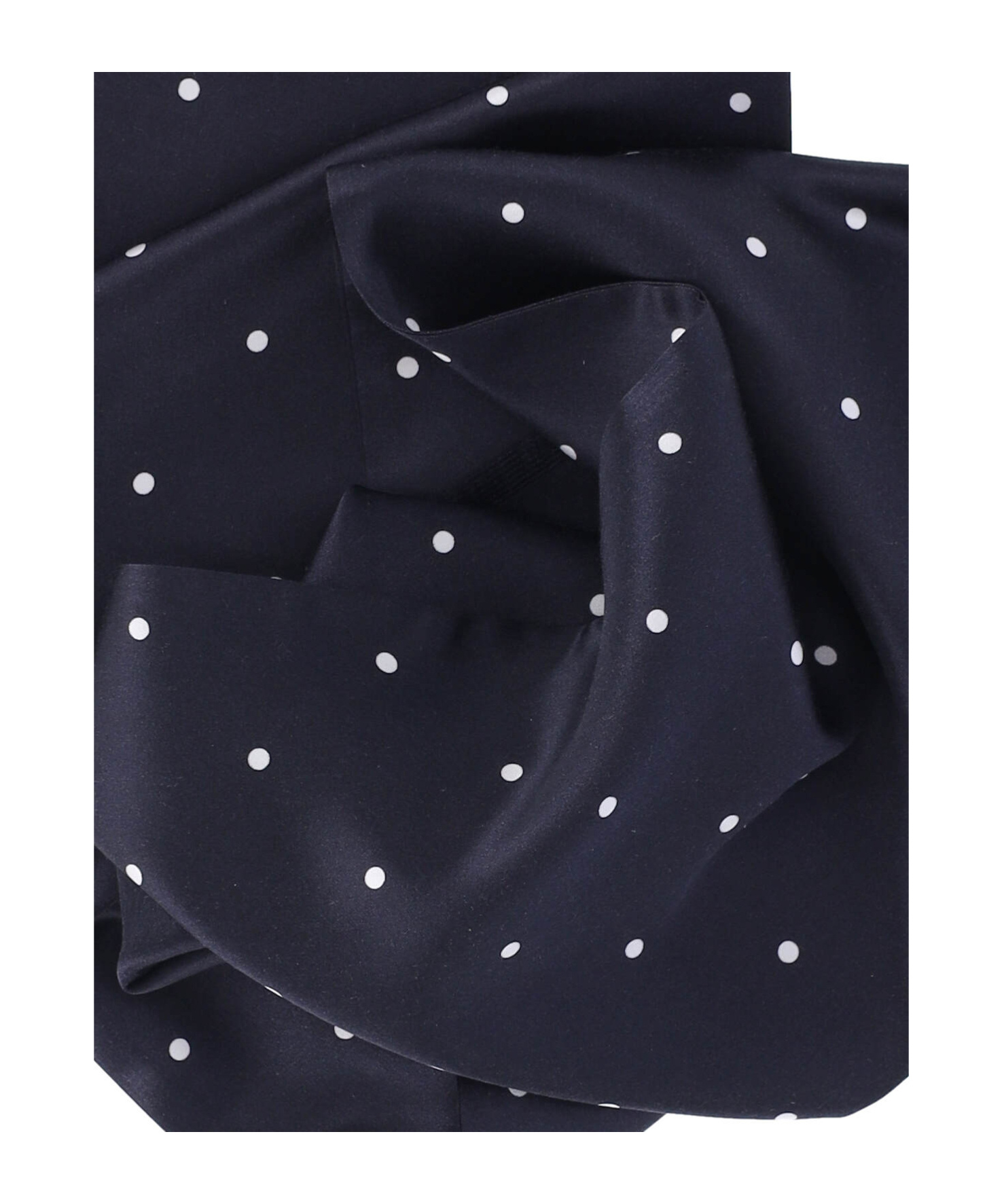 Destin Surl Polka-dot Scarf In Black