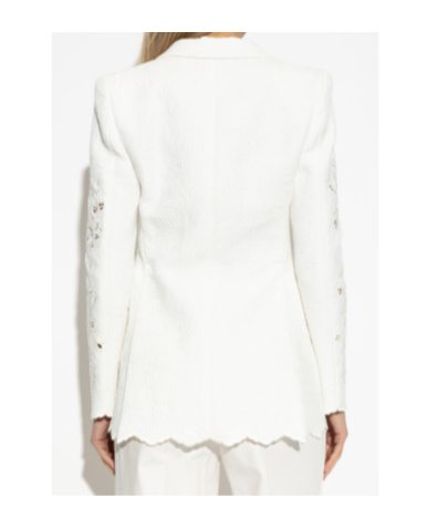 Chloé Long-sleeved Suit Jacket In White
