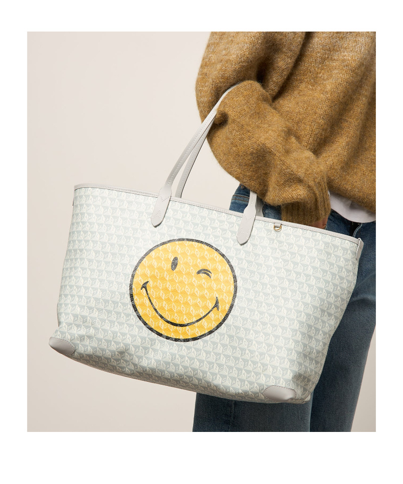 Anya Hindmarch Patterned Shoulder Bag In White