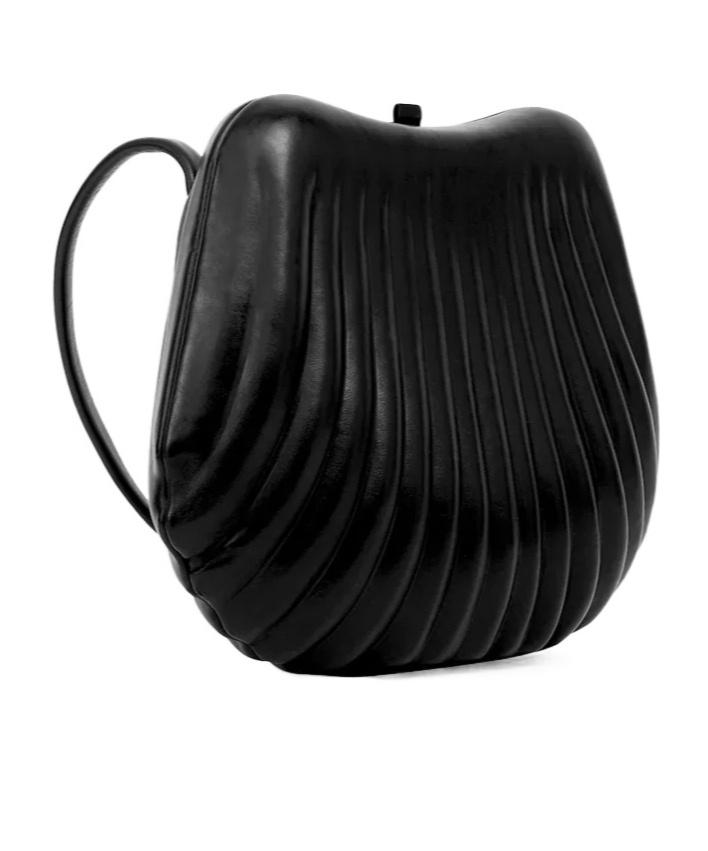 Lemaire Carlos Leather Shoulder Bag In Black