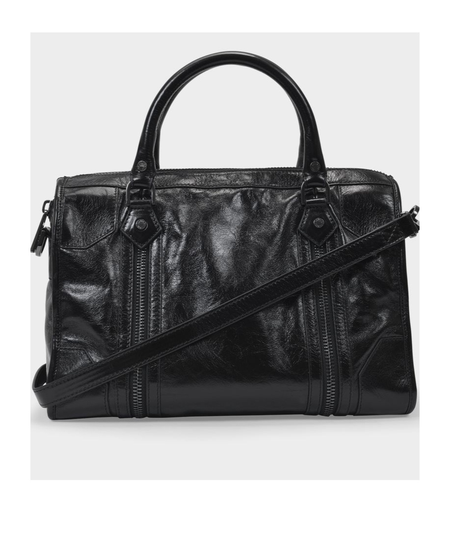 Shop Zadig & Voltaire Sunny Medium Shoulder Bag In Black