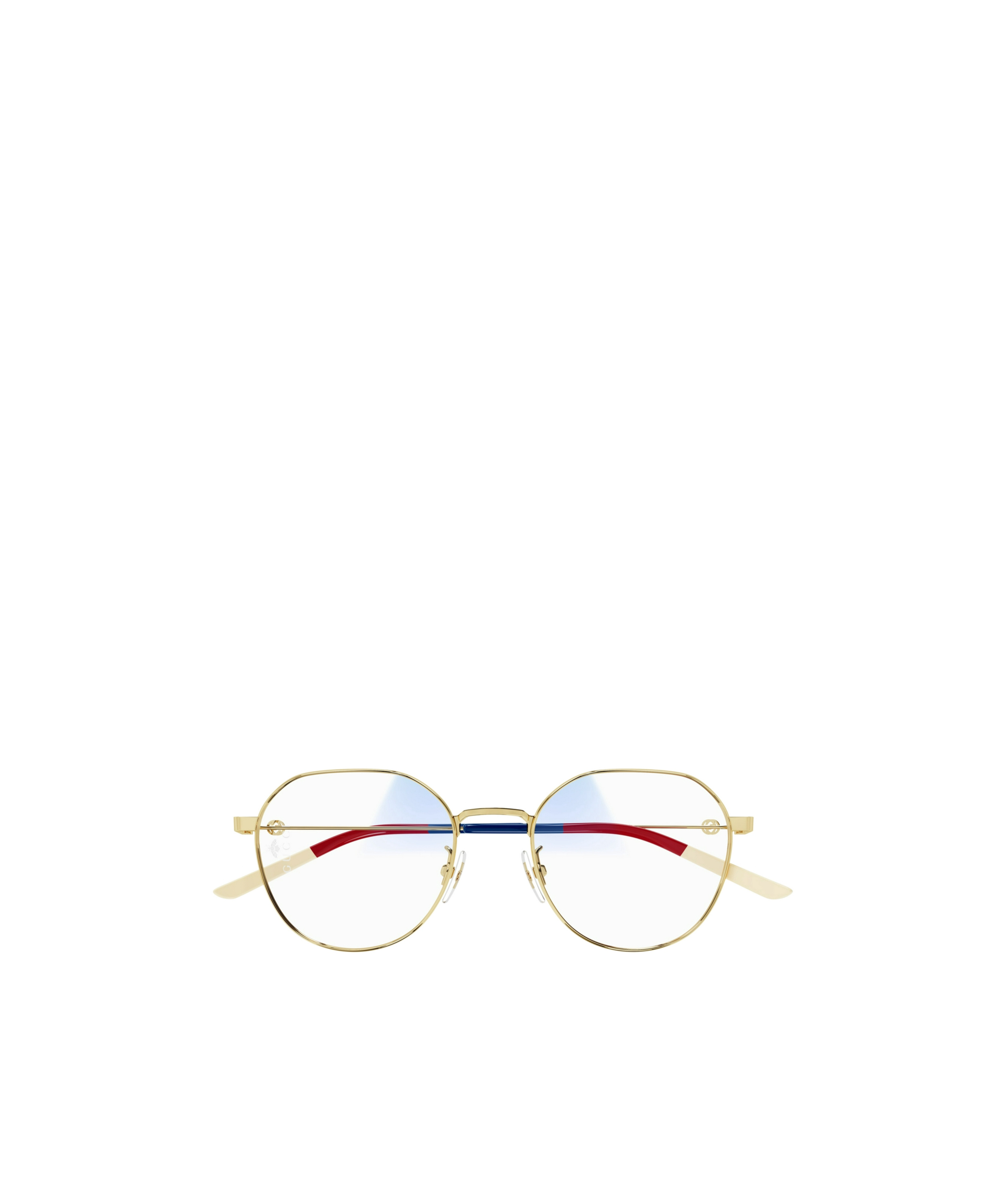 Gucci Eyewear Round Frame Glasses In Gold