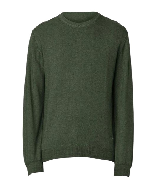 Woolrich Logo-embroidered Jumper In Green