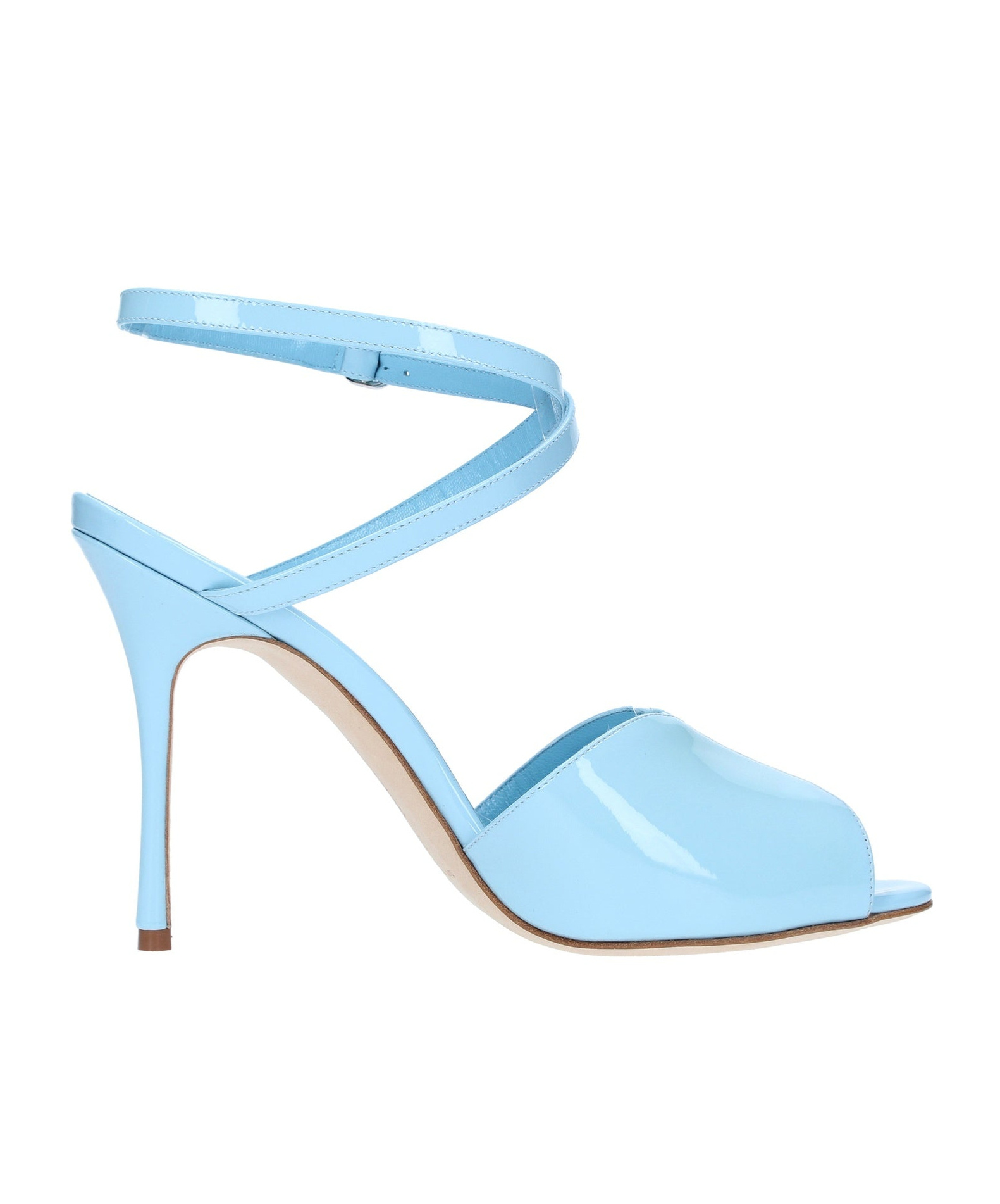 Manolo Blahnik Sandals Clear Blue In Blue