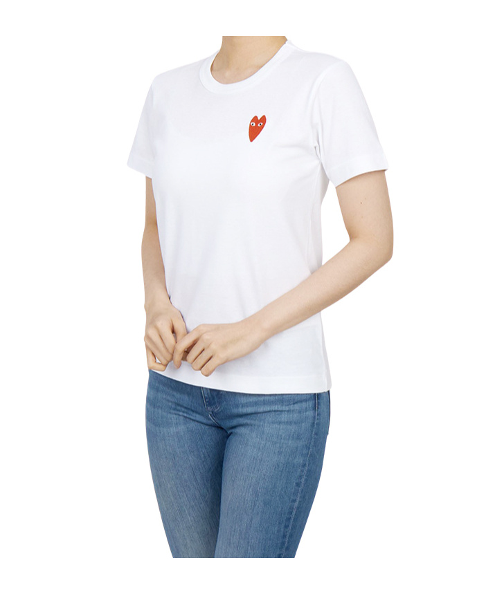 Comme Des Garçons Crew Neck T-shirt In White