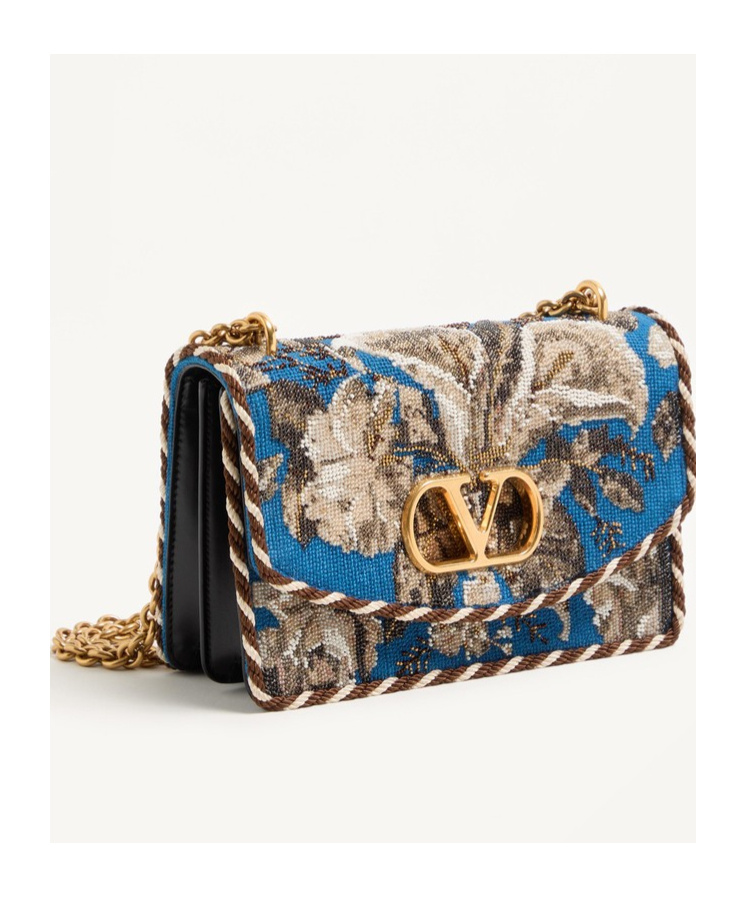Valentino Flap Shoulder Bag In Brown