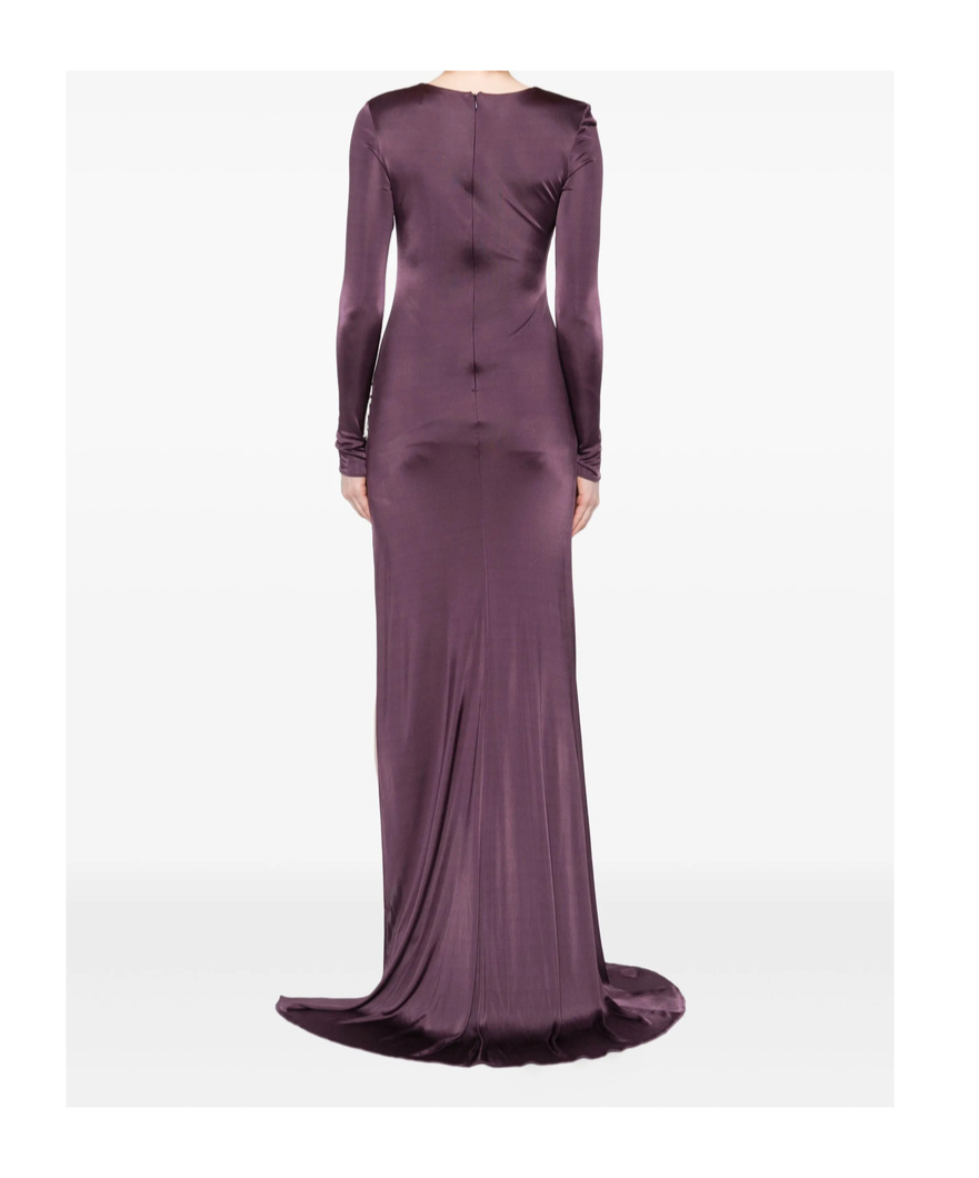 Giuseppe Di Morabito Draped Jewel-embellished Gown In Multi