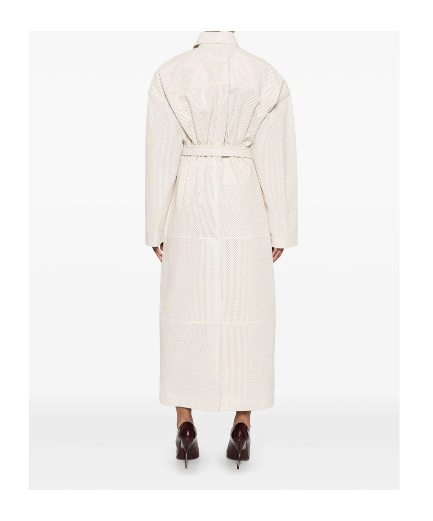 Sportmax Antiope1234 Coats And Trench Coats White In Neutral