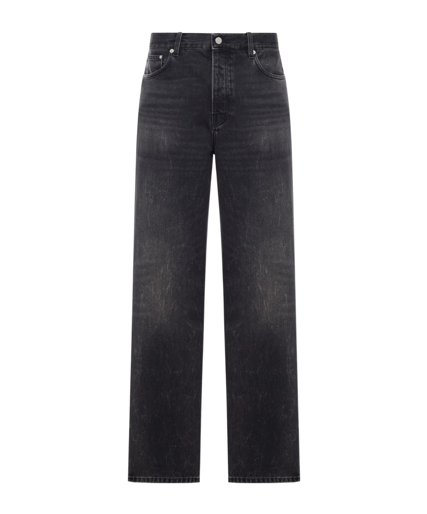 Haikure Straight Five-pocket Jeans In Black