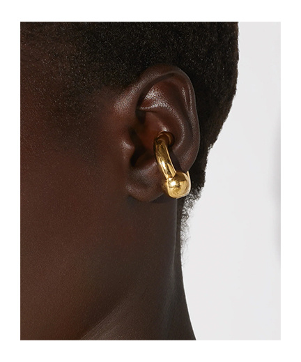 Shop Jean Paul Gaultier Piercing Ear Cuff In Yellow