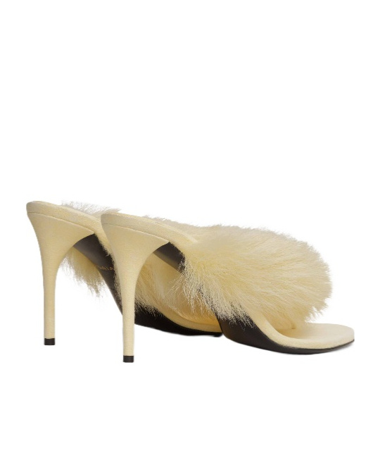 Alaïa Heel Thong Mules In Lambskin In Burgundy