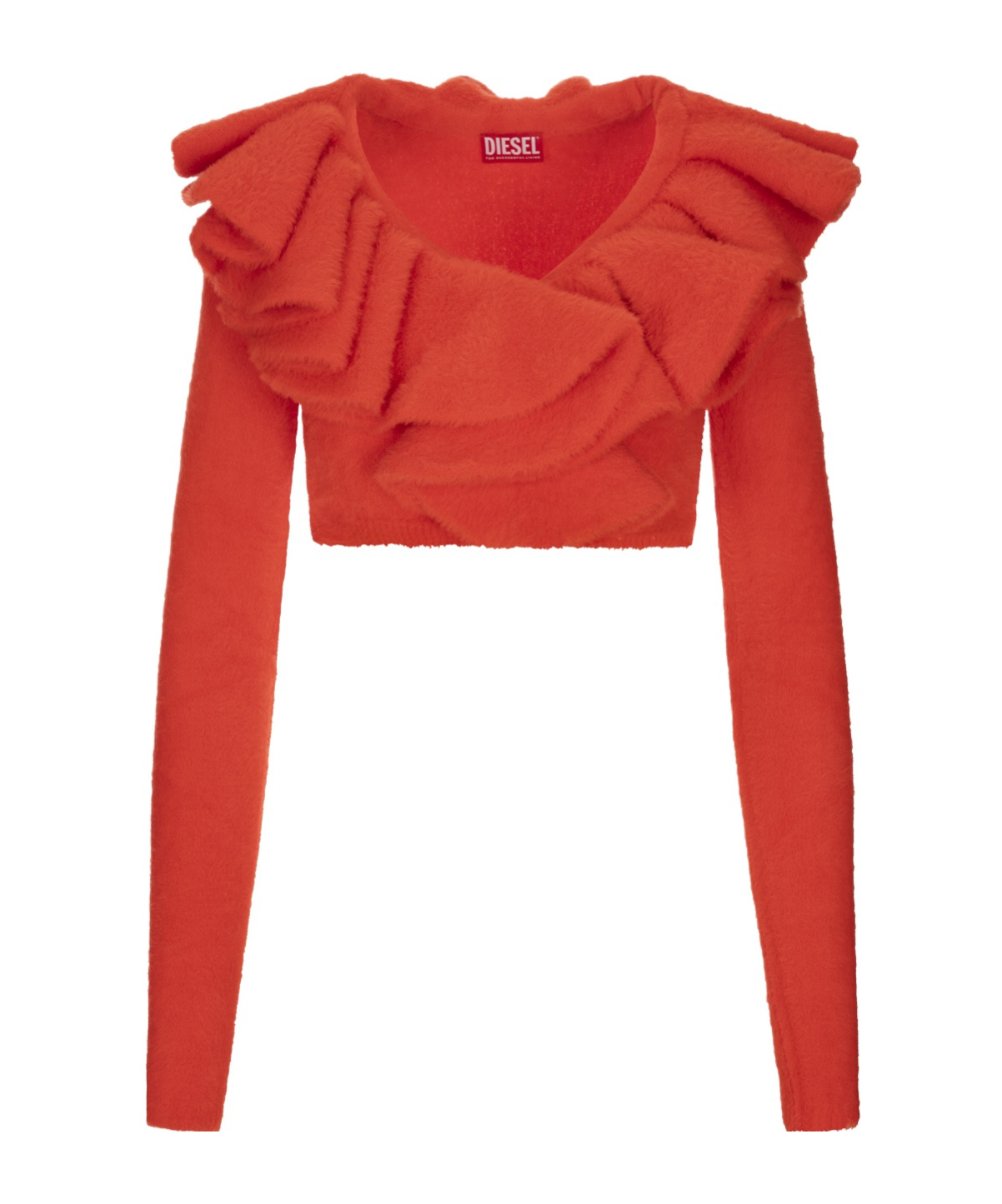 Diesel Long-sleeved Sweater In Red