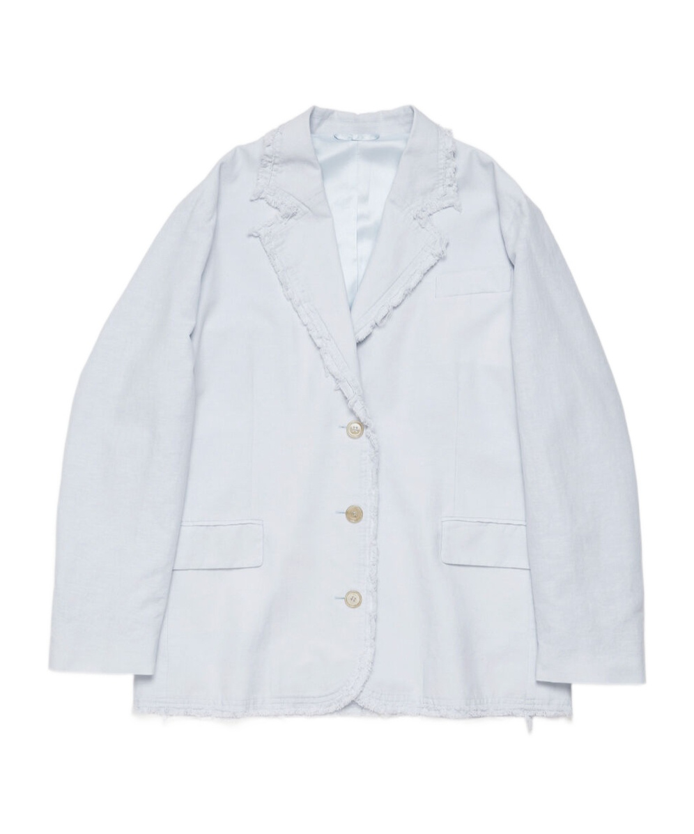 Acne Studios Single-breasted Blazer In White