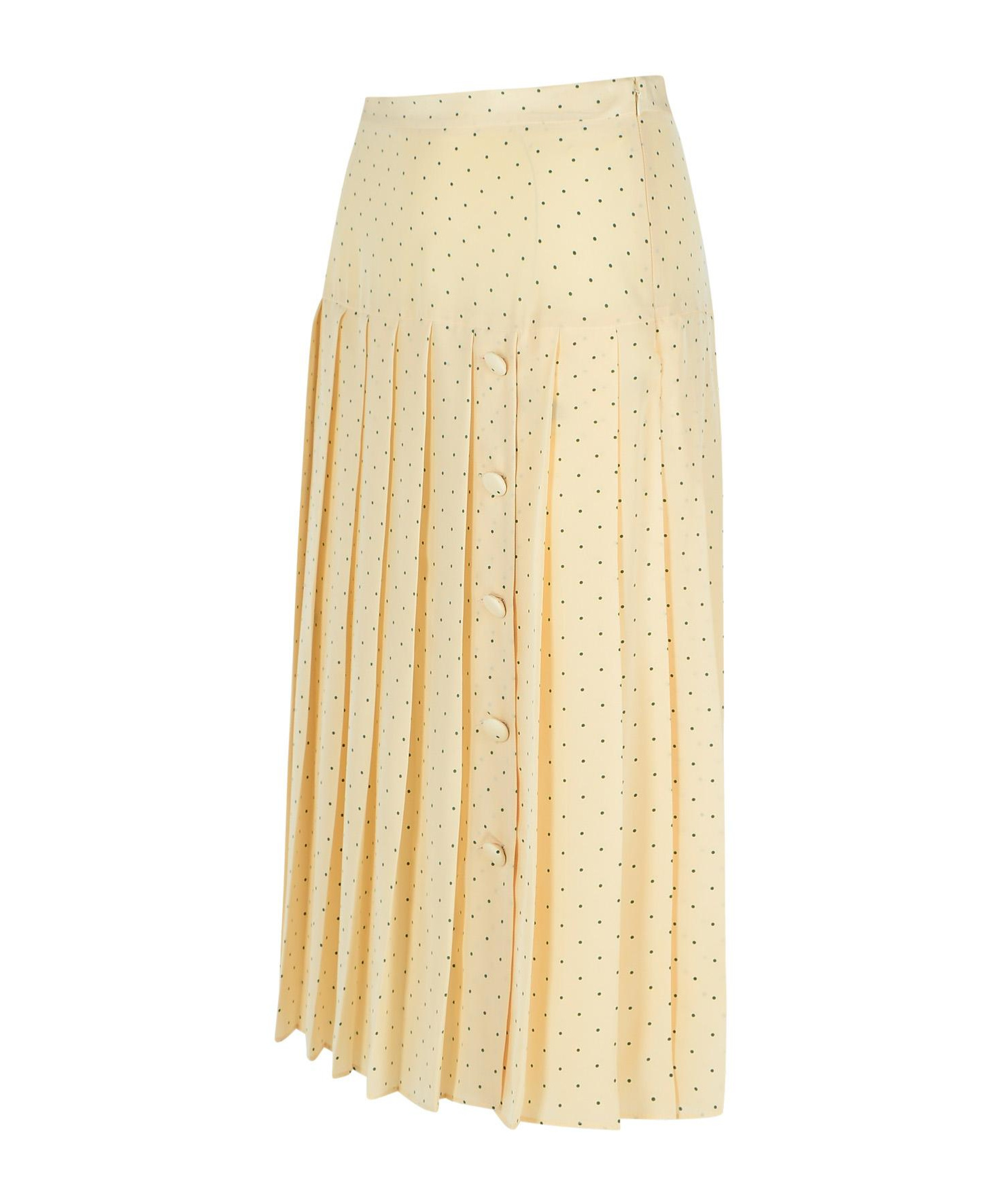 Alessandra Rich Skirt With Flattering Pleated Design In Nude