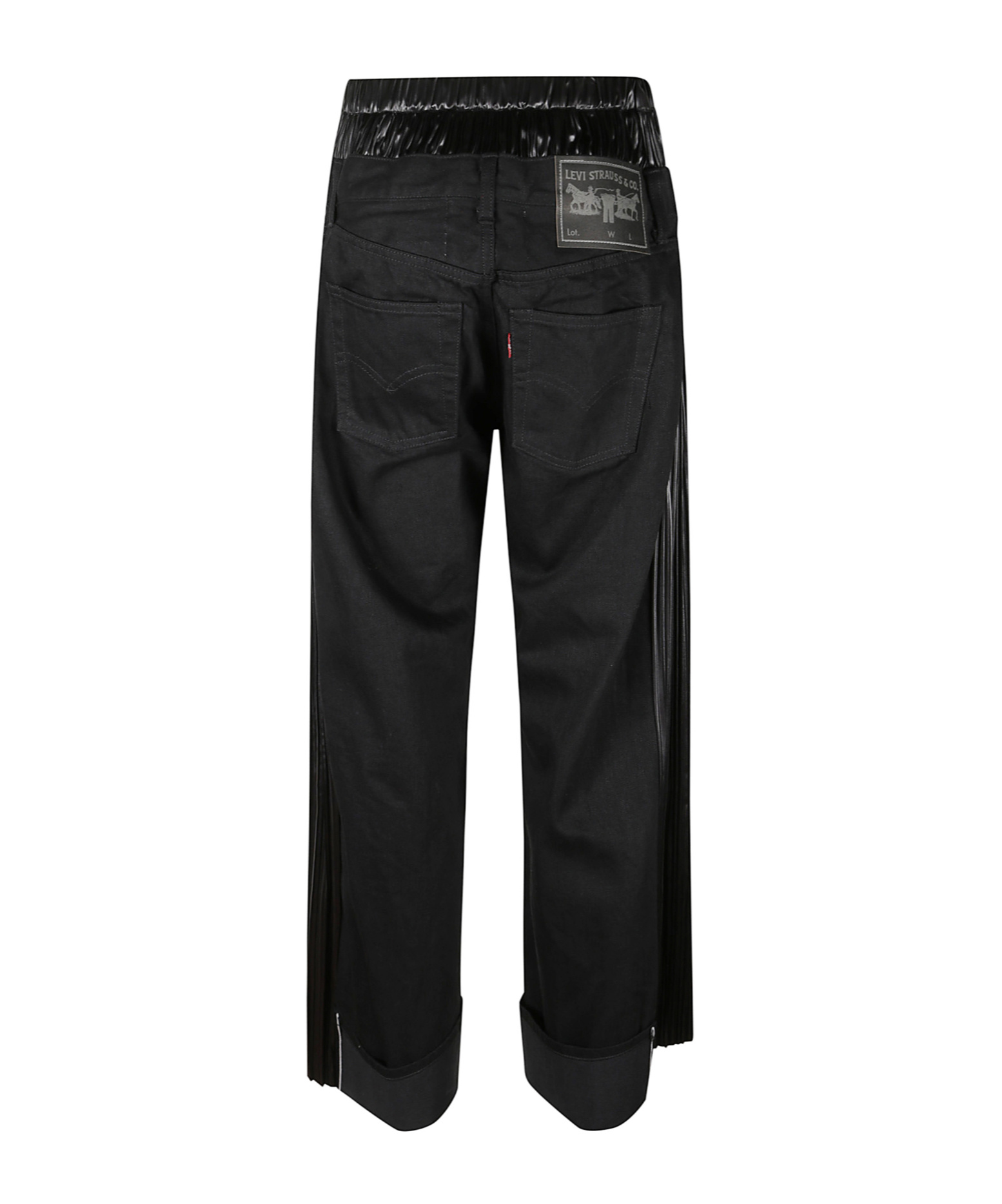 Junya Watanabe Tailored Trousers With Contrast Side Panels In Black