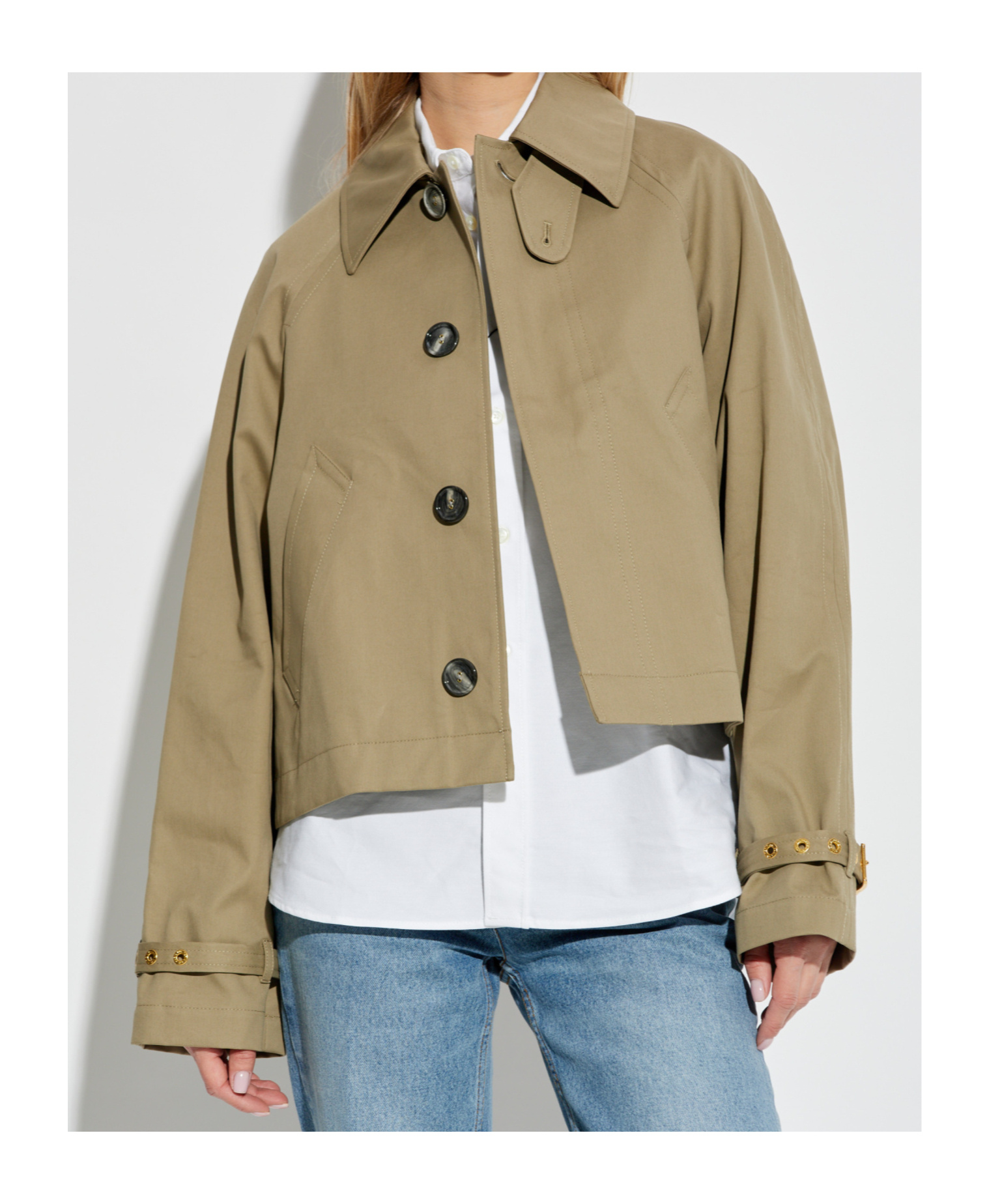 Ami Alexandre Mattiussi Ami Paris Buttoned Jacket In Nude