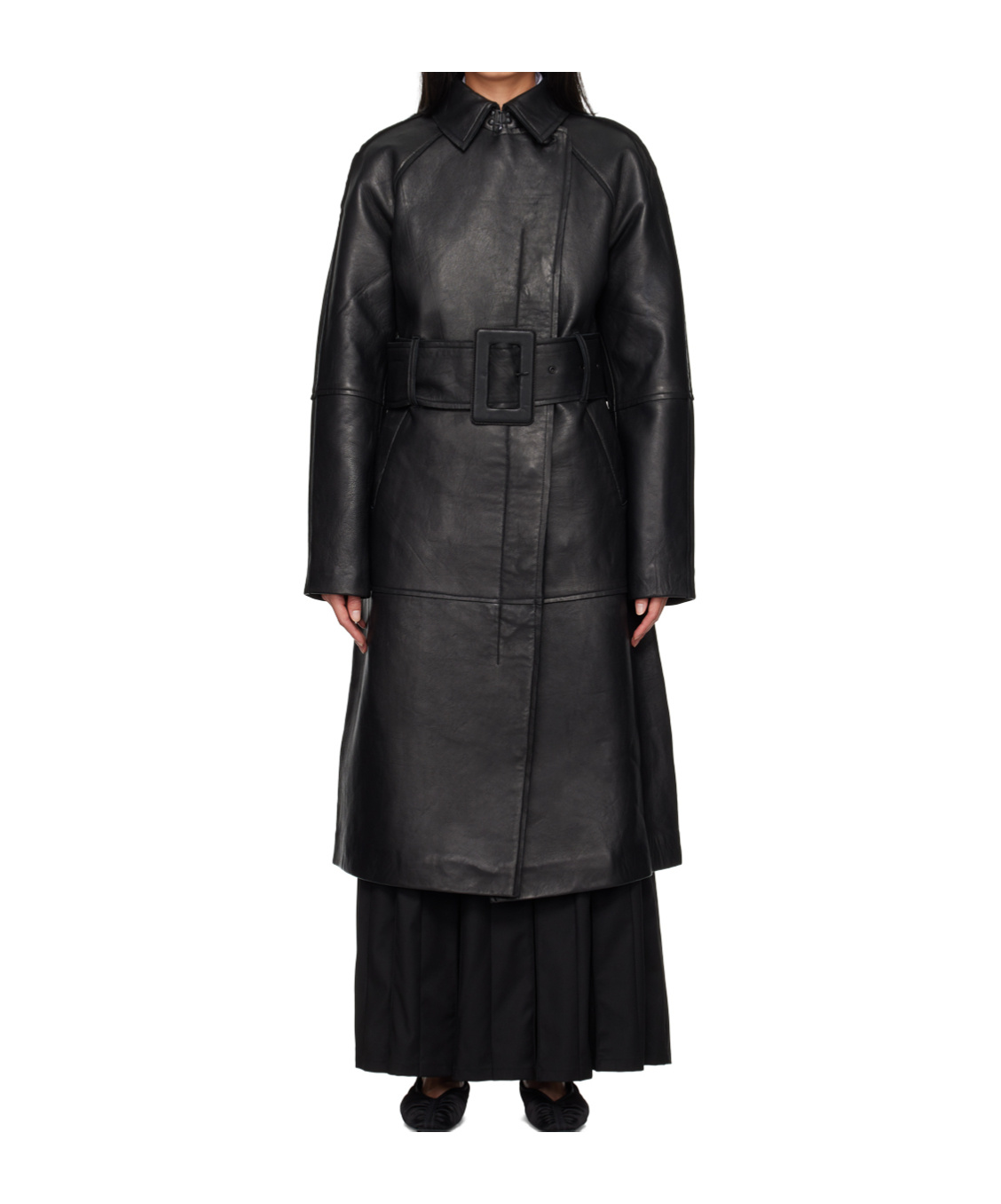 Remain Birger Christensen Bonded Coat In Black