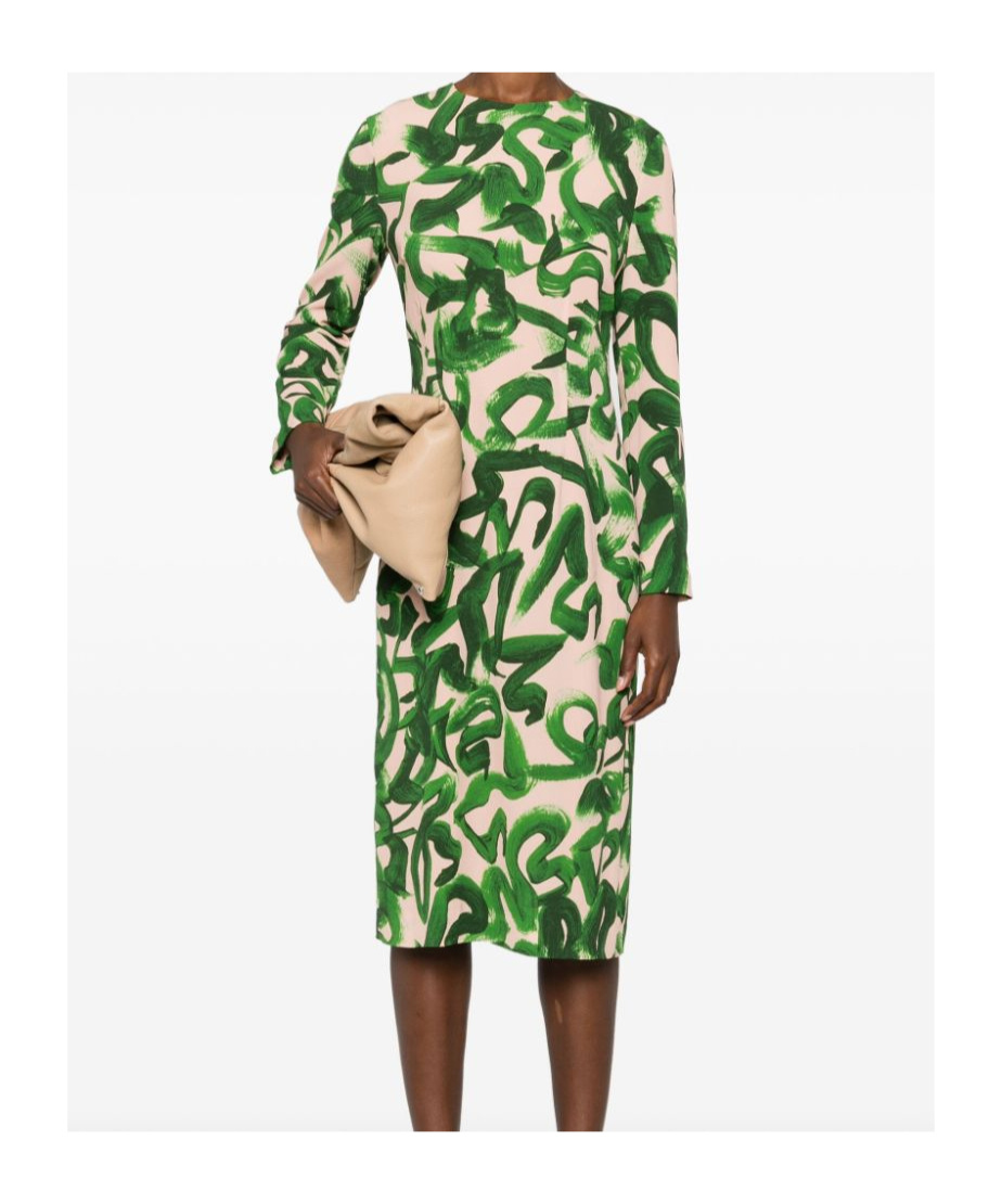 Dries Van Noten Printed Midi Dress