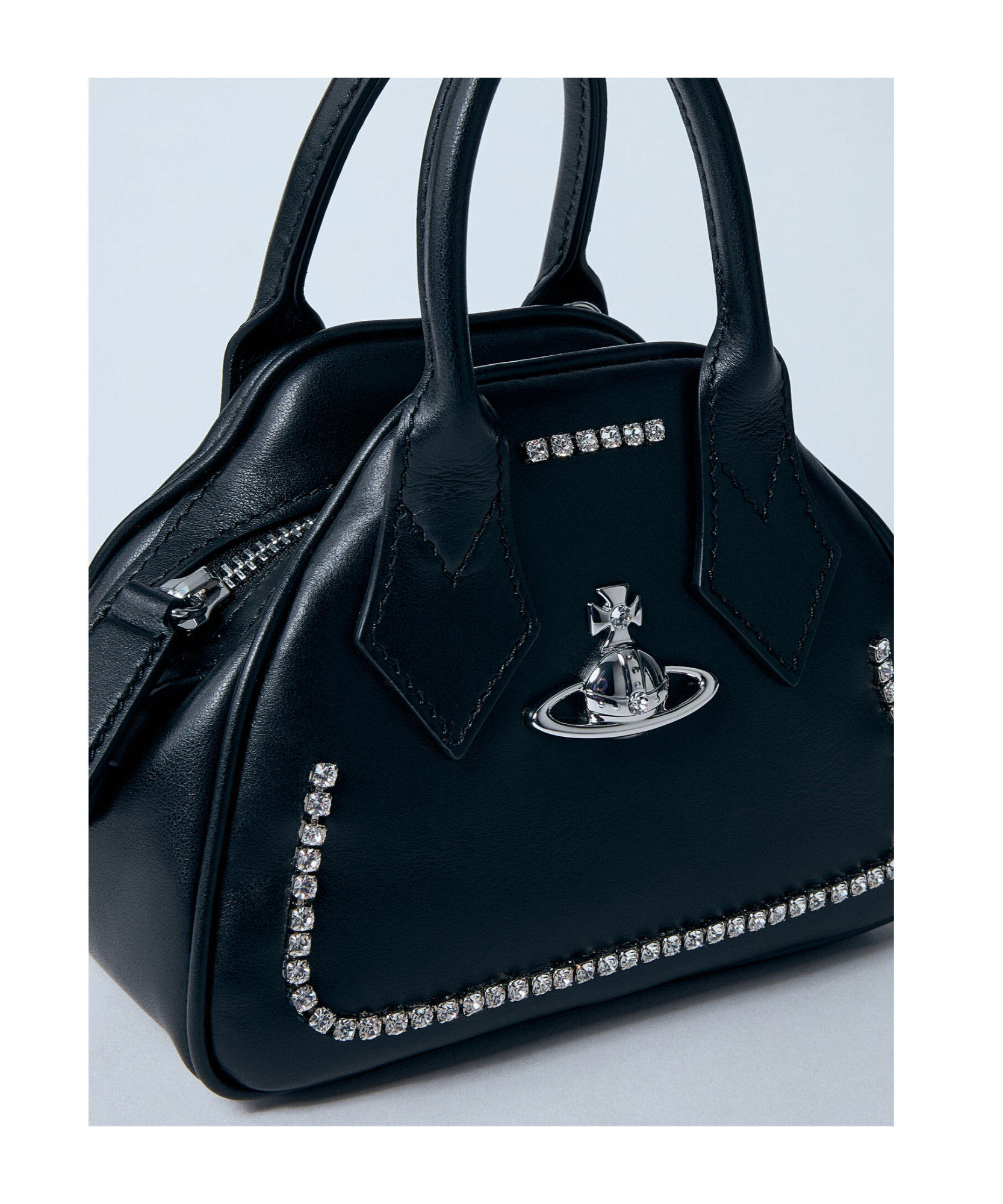 Vivienne Westwood Mini Yasmine Shoulder Bag In Black