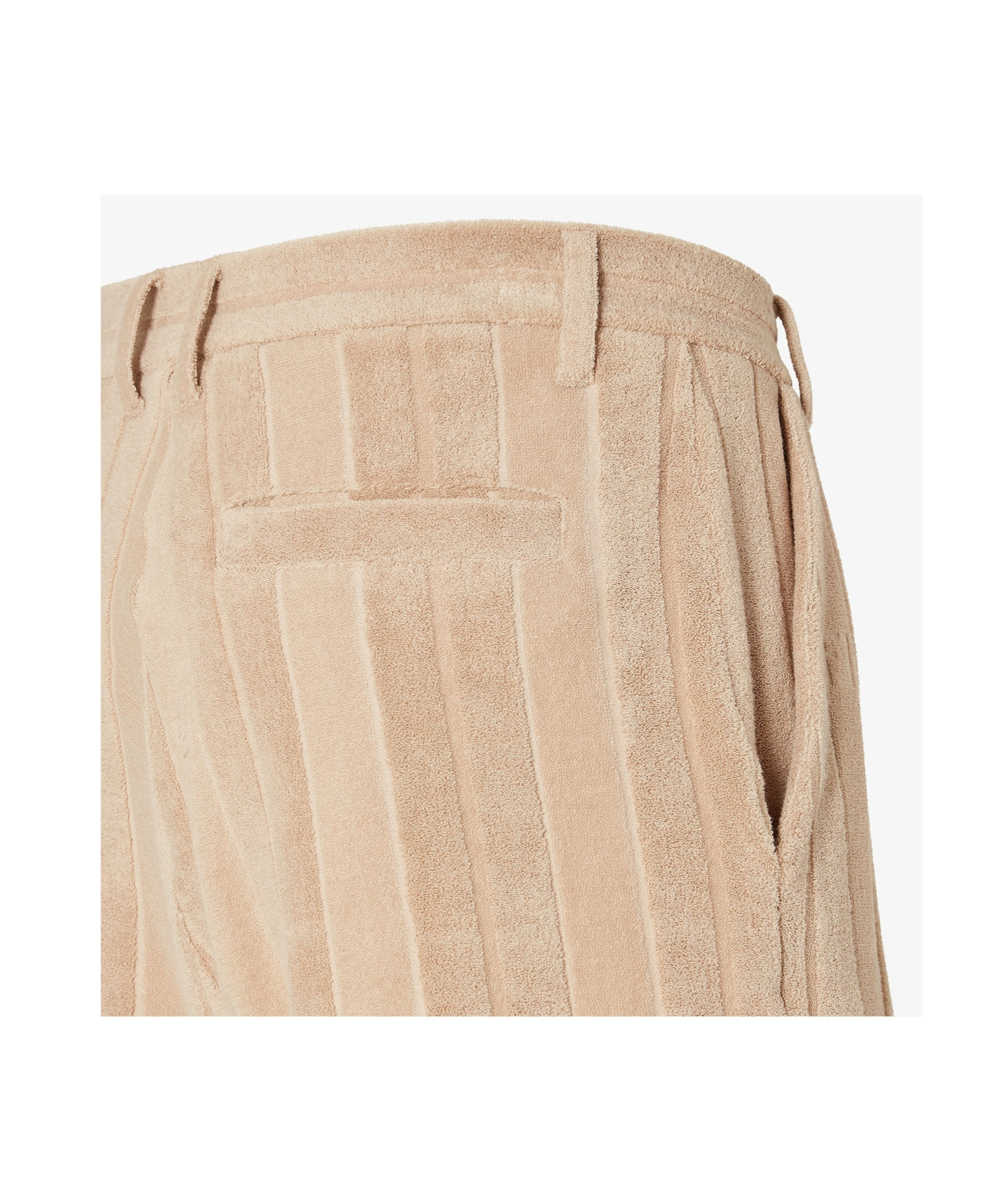 Fendi Terry Ff-jacquard Stripe Shorts In Multi