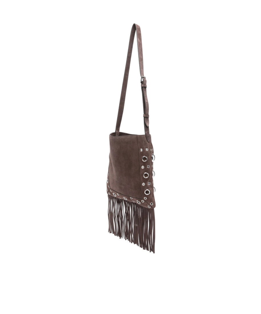 Valentino Fringe-detailed Cross Body Bag In Black