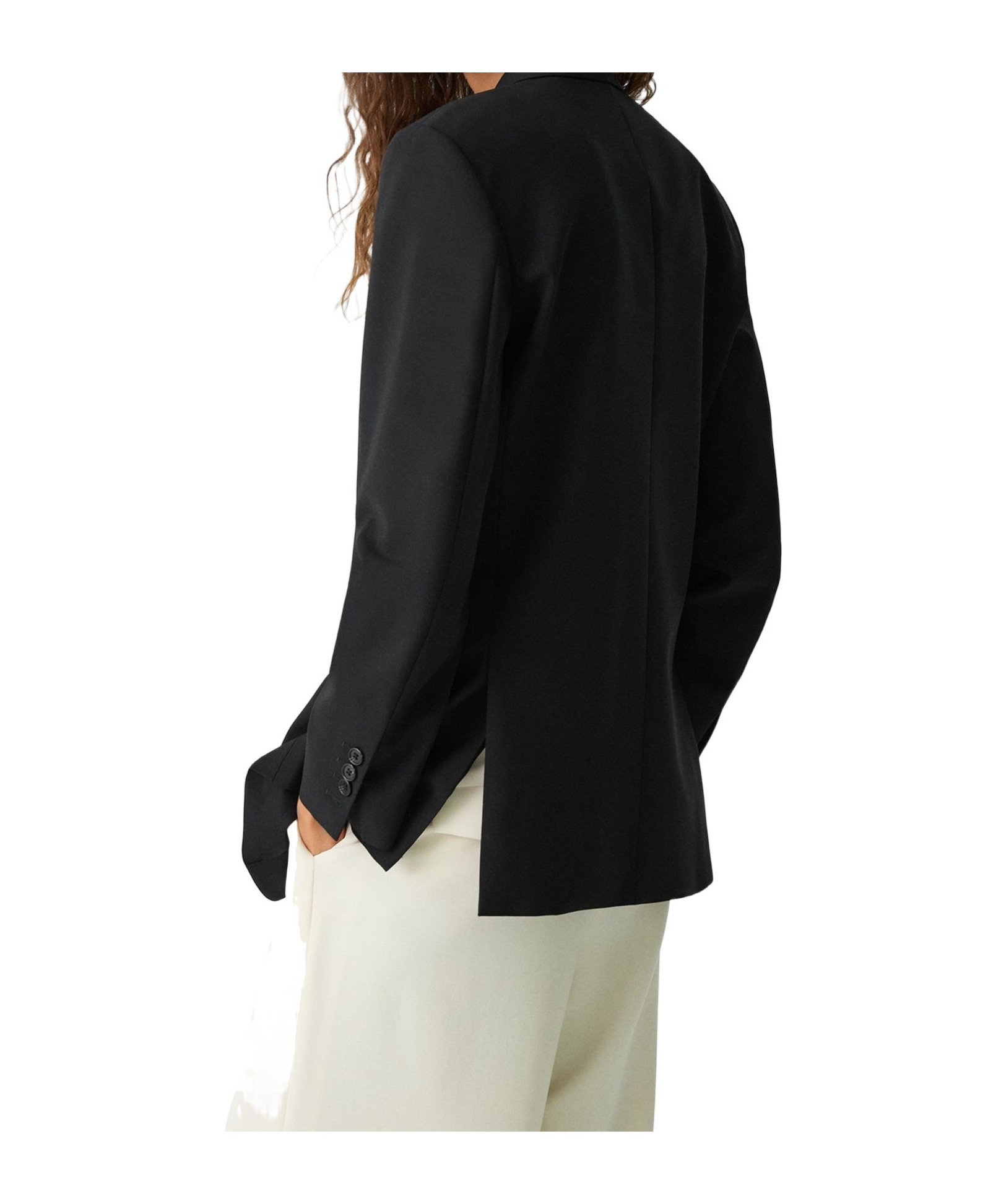 Theory Long-sleeved Suit Coat In Black