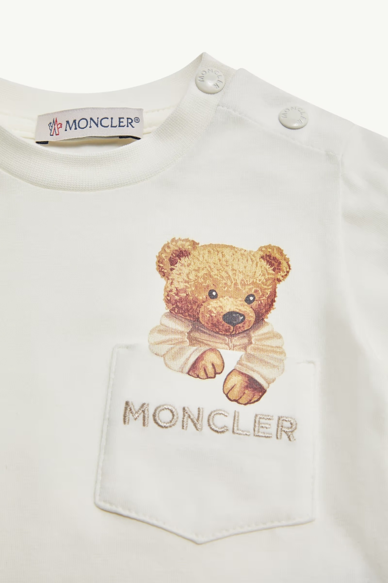 Moncler Long-sleeved T-shirt In White