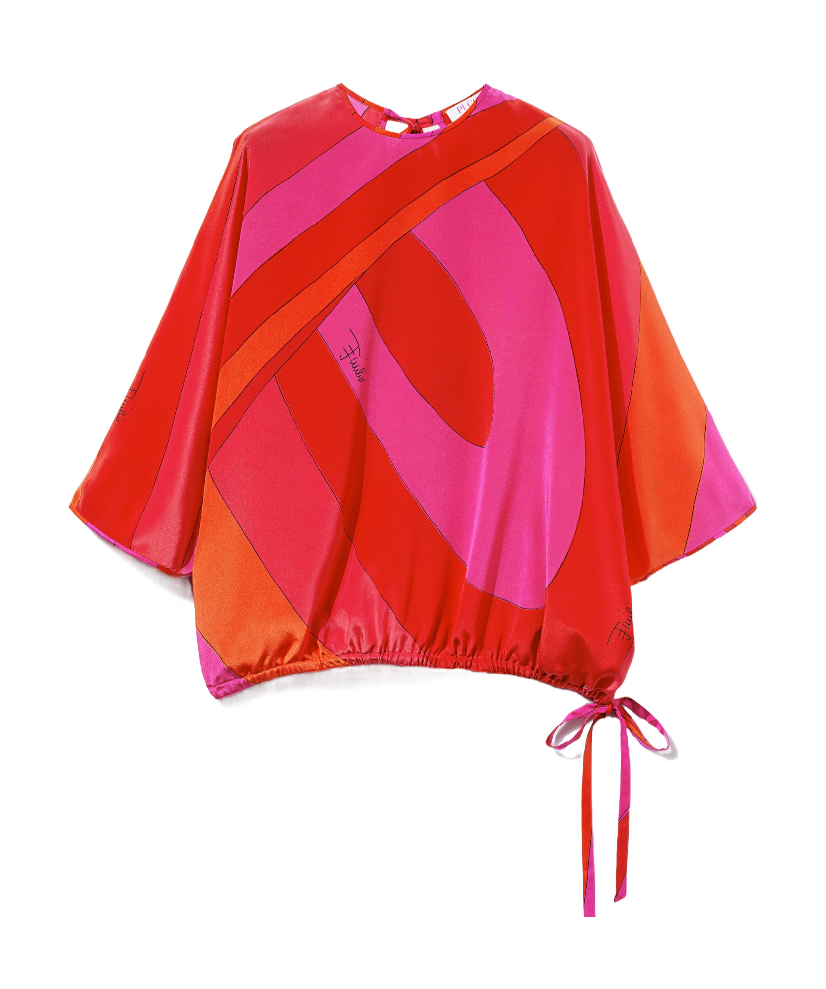 EMILIO PUCCI IRIDE-PRINT SILK TOP
