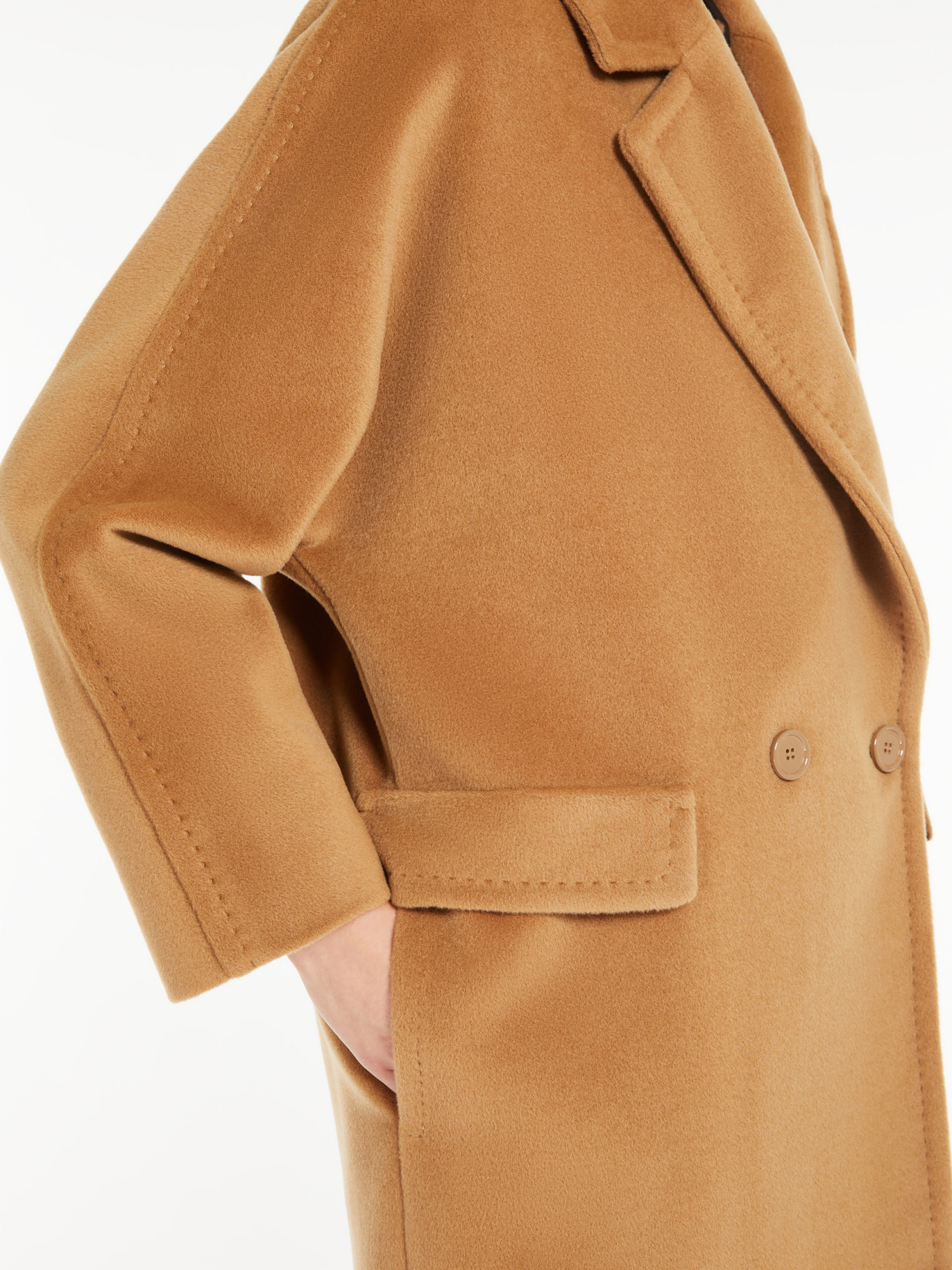 Max Mara Double-breasted Wool Coat In Brown