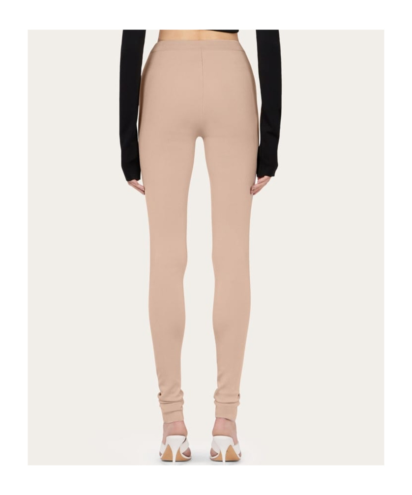 Ferragamo Viscose Leggings In Nude