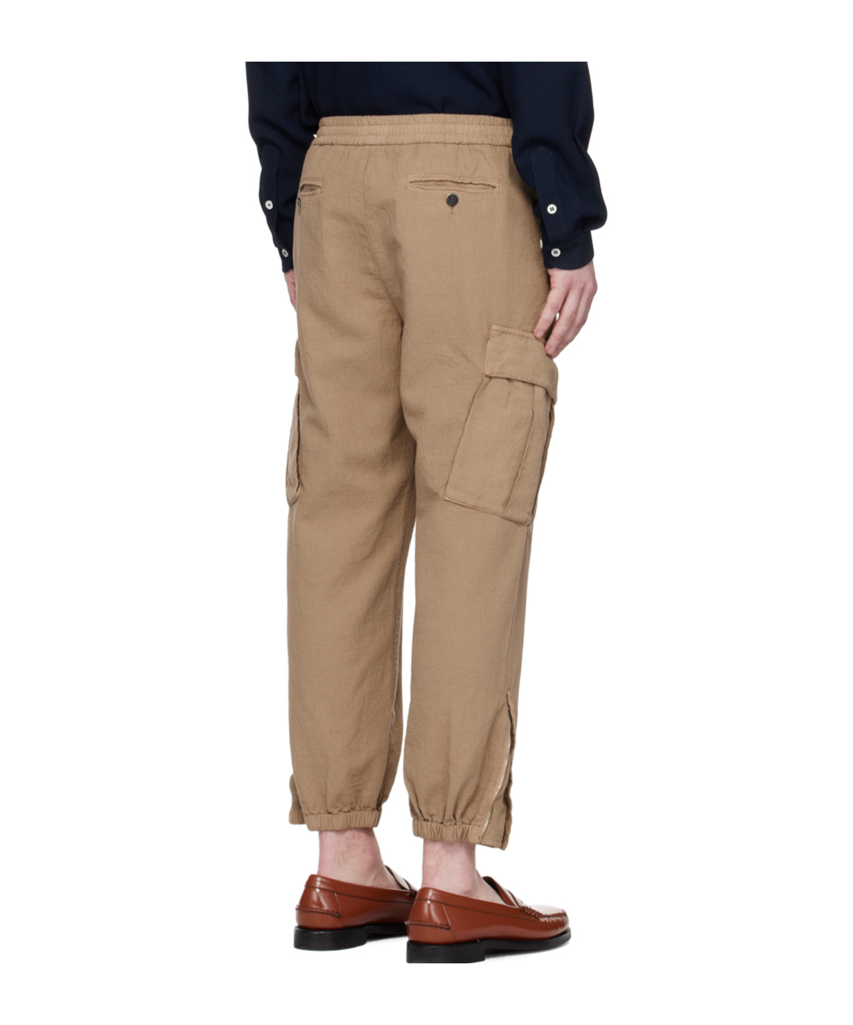 BARENA VENEZIA RAMBAGIO CRESPON OVERALLS CASUAL PANTS