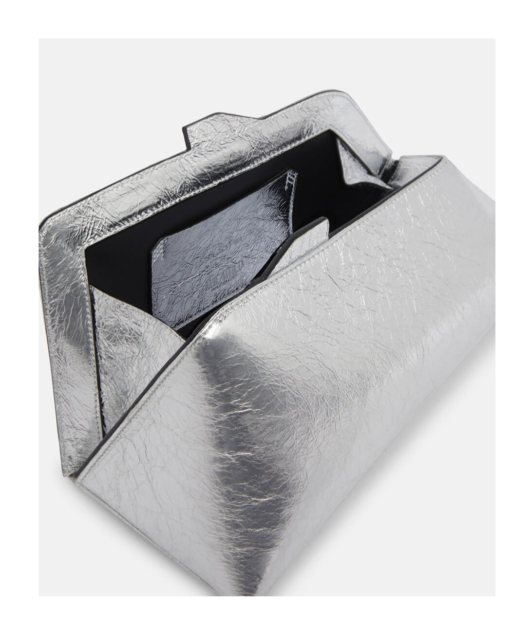Attico Geometric Clutch In White