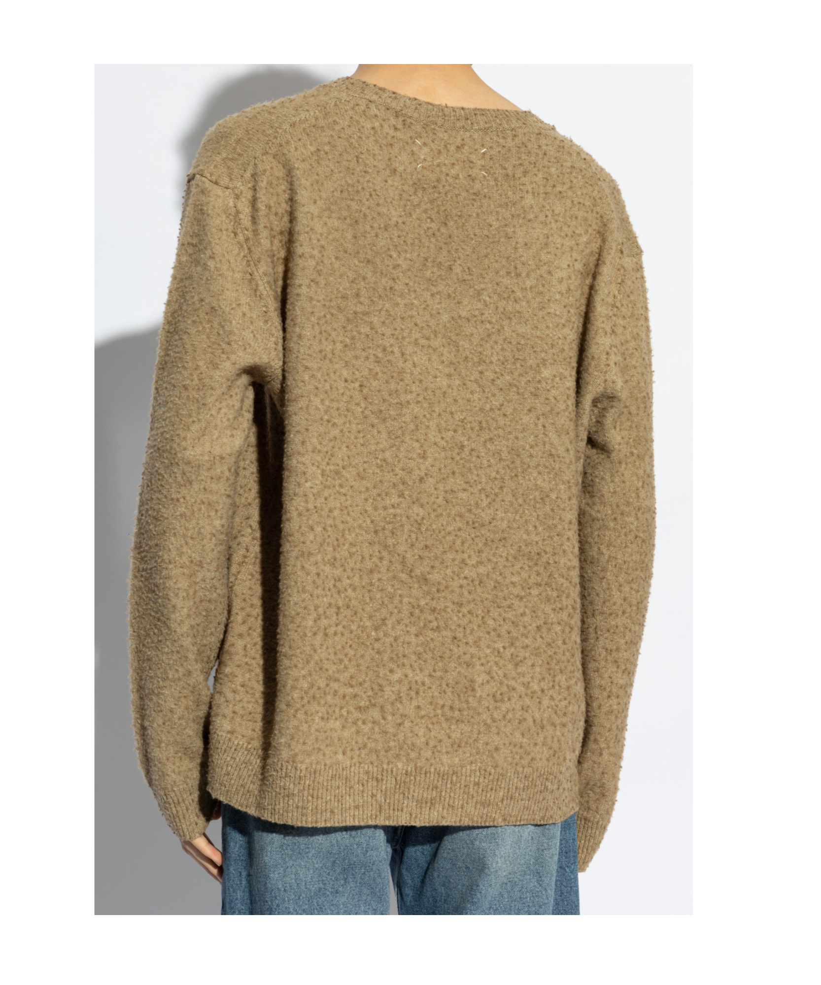 Maison Margiela Long-sleeved Sweater In Brown