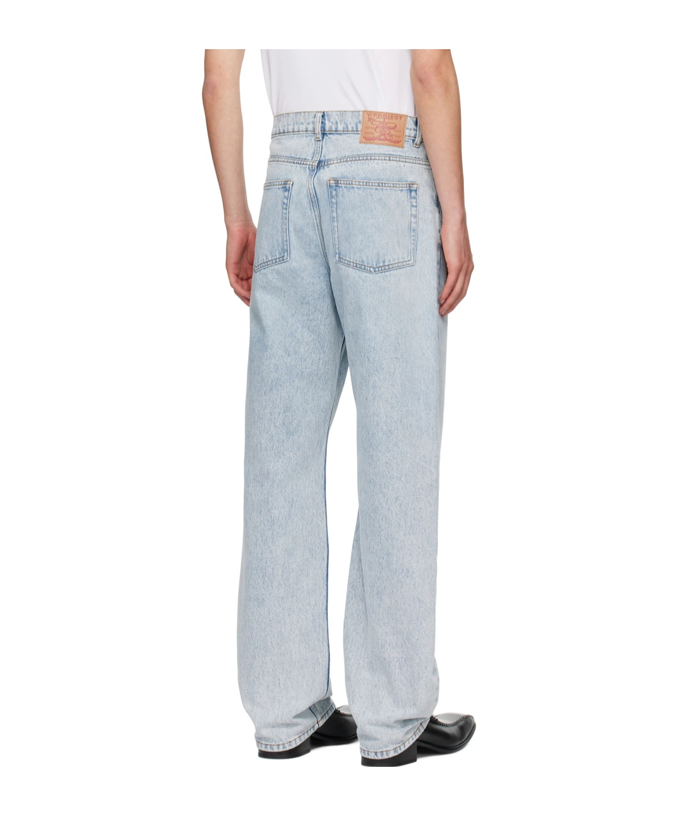 Y/project Belt-loop Jeans In Gray