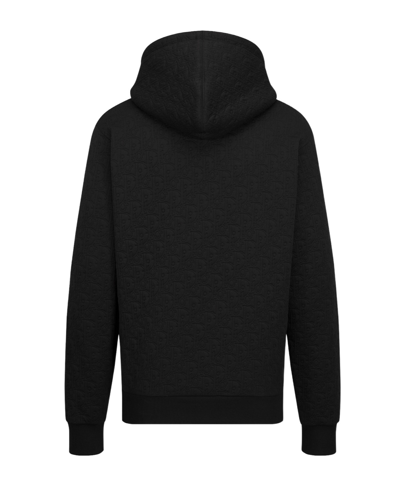 Dior Hooded Long-sleeved Hoodie In Black