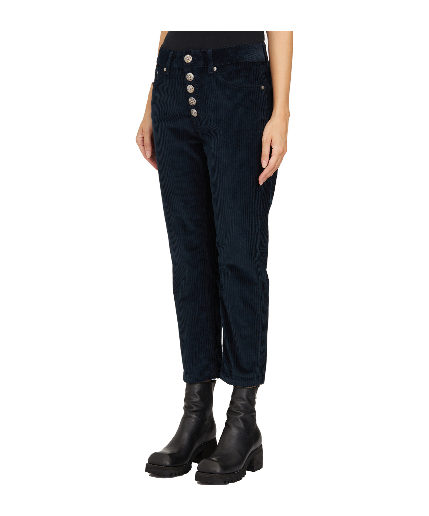 Dondup Woman Pants Black Size 31 Cotton, Elastomultiester, Elastane In Black