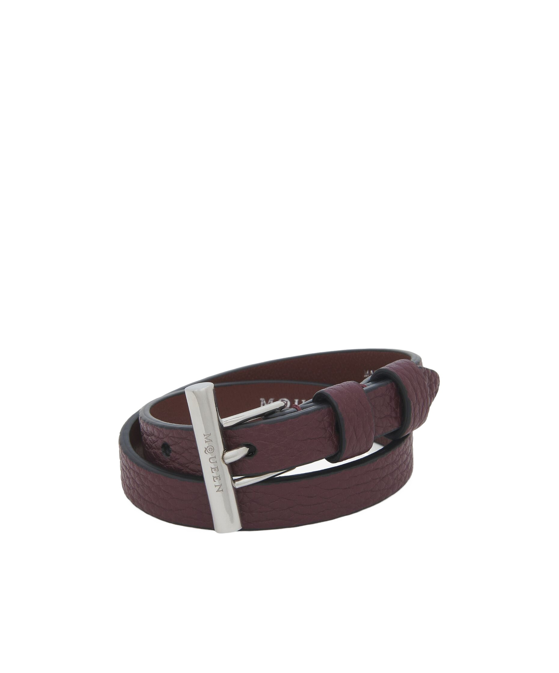 Alexander Mcqueen T-bar Double Wrap Bracelet In Yellow