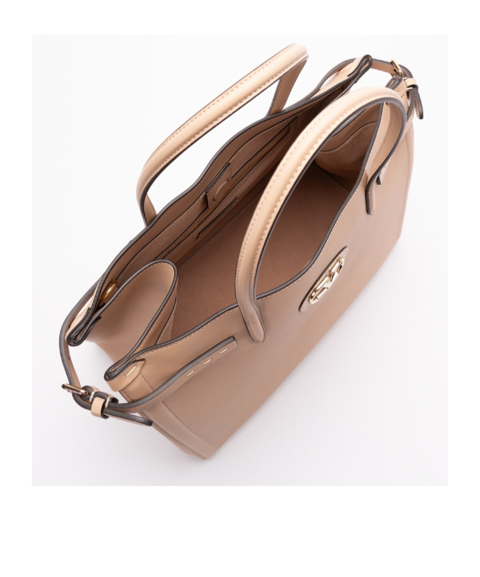 Valentino `antibes` Medium Tote Bag In Nude