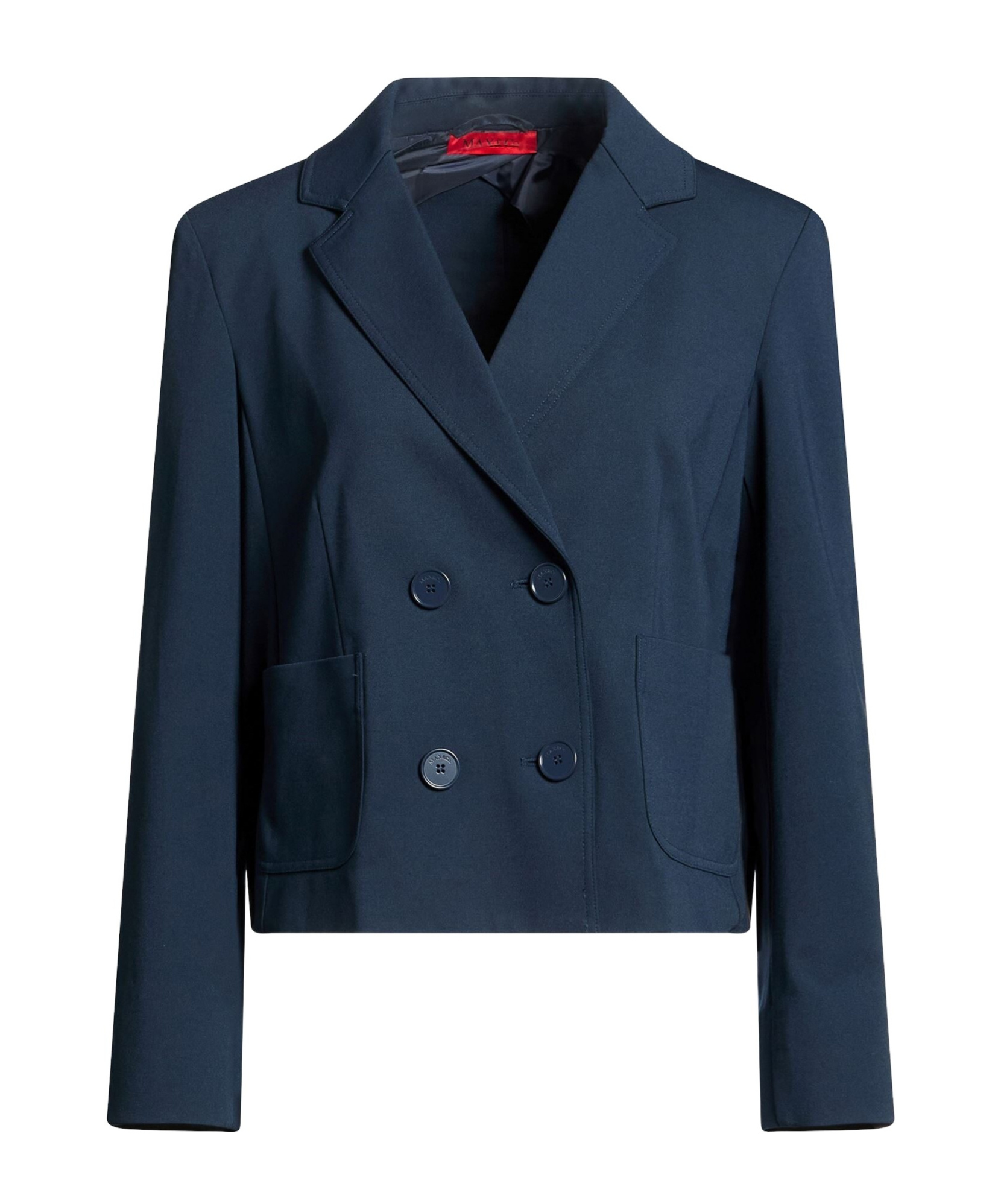 Maxco. Double-breasted Blazer In Blue