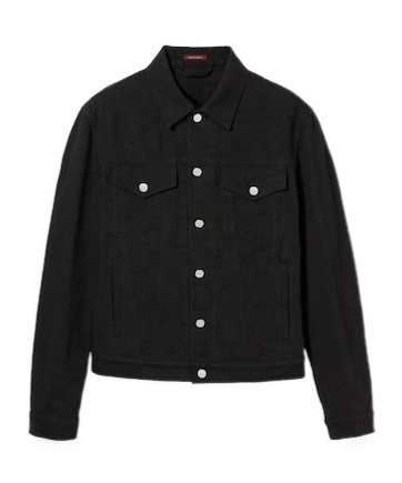 Gucci Cotton Denim Jacket With Horsebit In Black