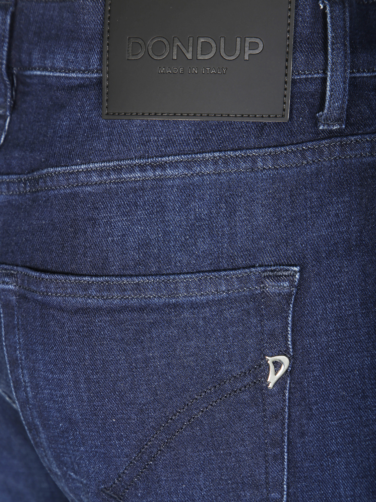 Dondup Denim Trousers With Belt Loops In Blue