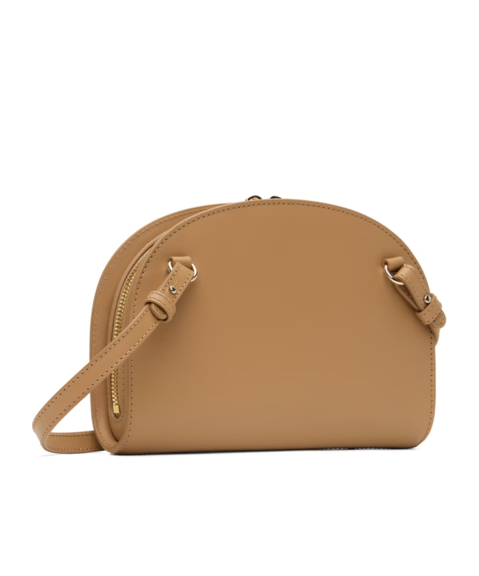 Apc Adjustable Shoulder Strap Logo Shoulder Bag In Brown